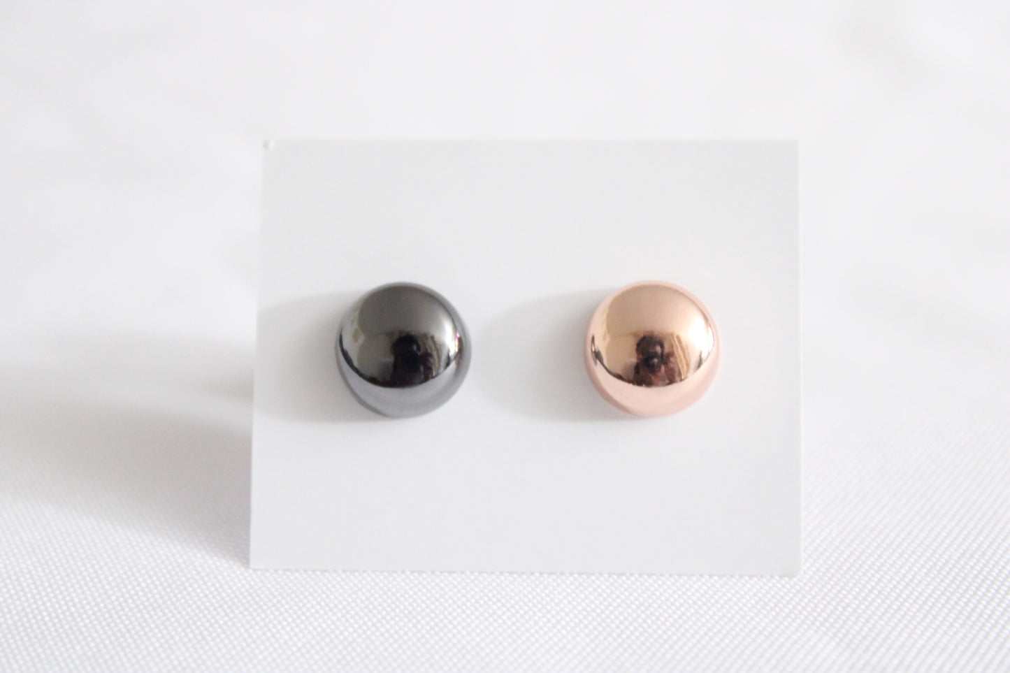 Magnet Pins -  Shiny  Dark-Grey/Rose-gold