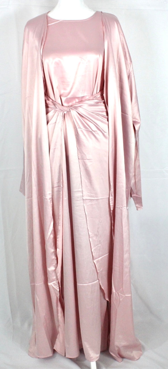 Satin 3 Piece Abaya