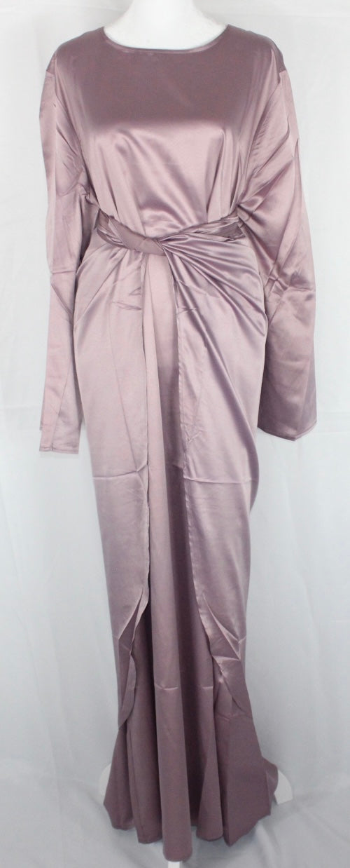 Satin 3 Piece Abaya